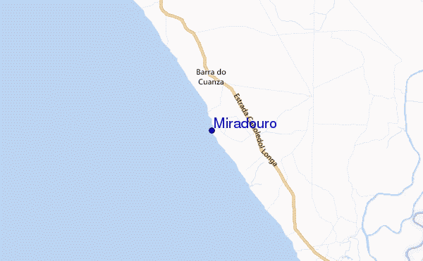 mapa de ubicación de Miradouro