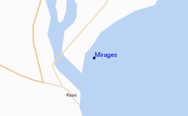 mapa de ubicación de Mirages