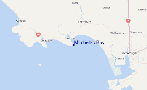 Mitchell's Bay Location Map
