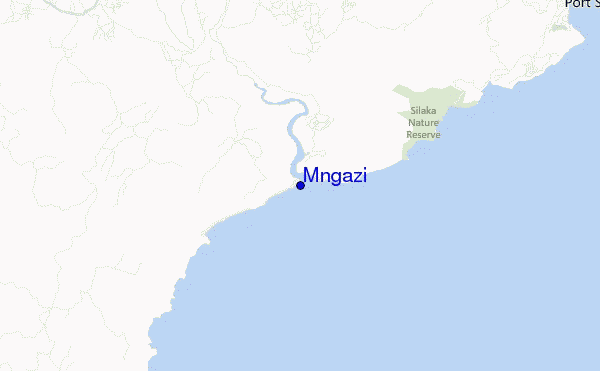 mapa de ubicación de Mngazi