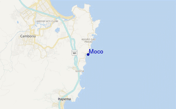 mapa de ubicación de Moco