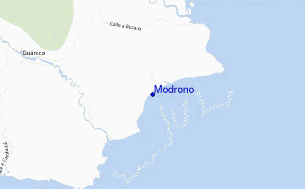 mapa de ubicación de Modrono