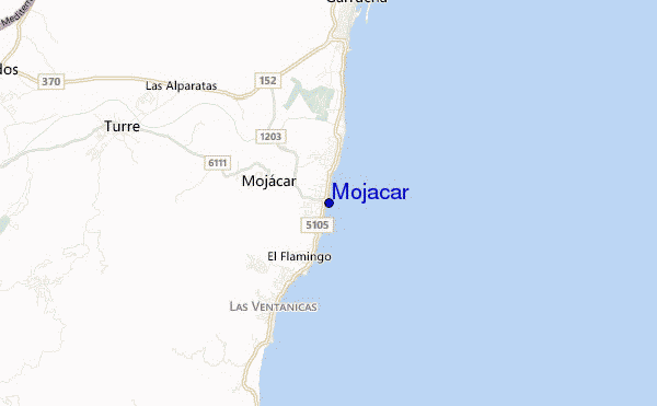 mapa de ubicación de Mojacar