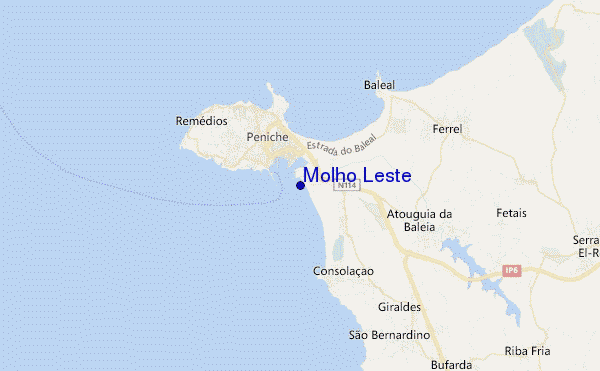 mapa de ubicación de Molho Leste