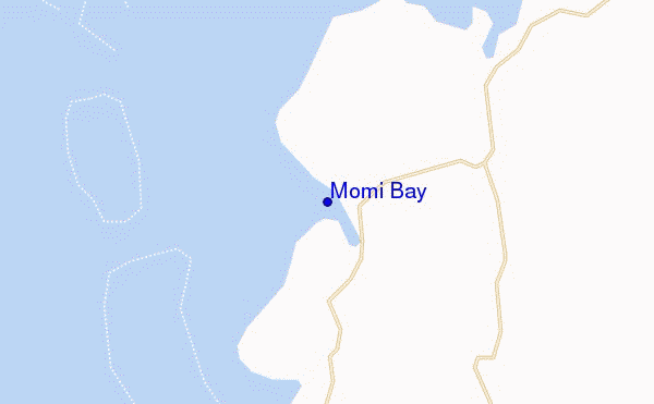 mapa de ubicación de Momi Bay