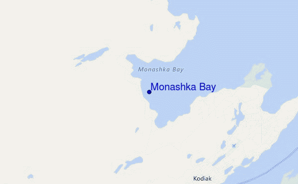 mapa de ubicación de Monashka Bay