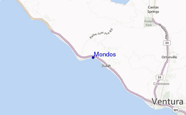 mapa de ubicación de Mondos