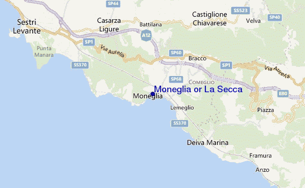 mapa de ubicación de Moneglia or La Secca