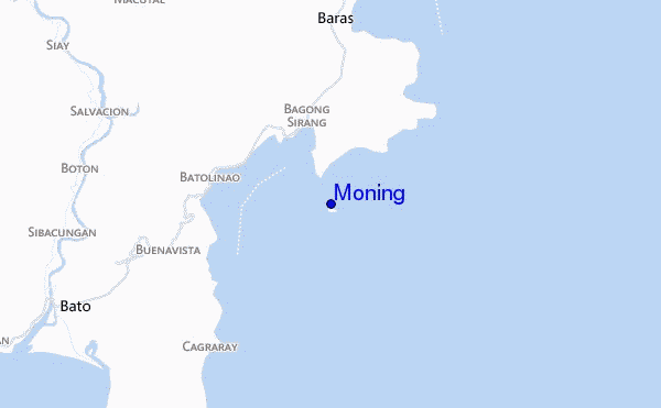 mapa de ubicación de Moning