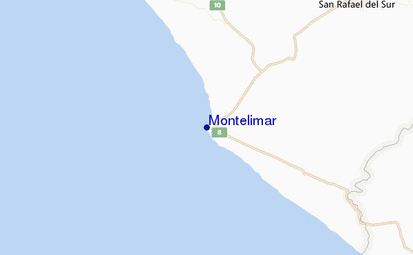 mapa de ubicación de Montelimar