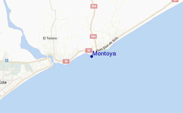 mapa de ubicación de Montoya