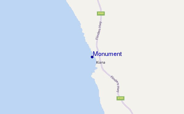 mapa de ubicación de Monument