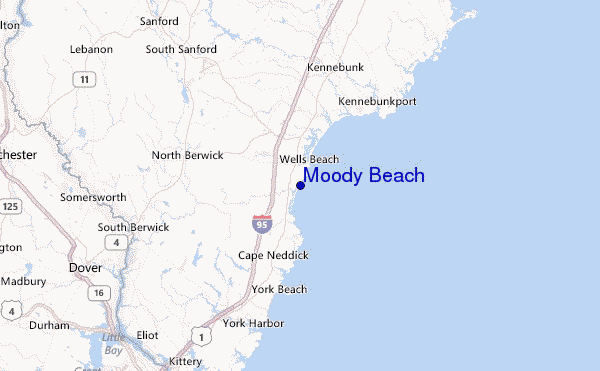 Moody Beach Location Map
