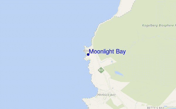 mapa de ubicación de Moonlight Bay