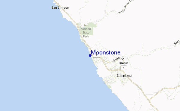 mapa de ubicación de Moonstone