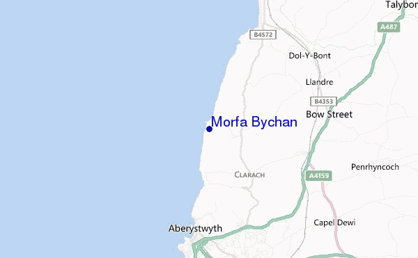 mapa de ubicación de Morfa Bychan