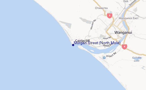 mapa de ubicación de Morgan Street (North Mole)