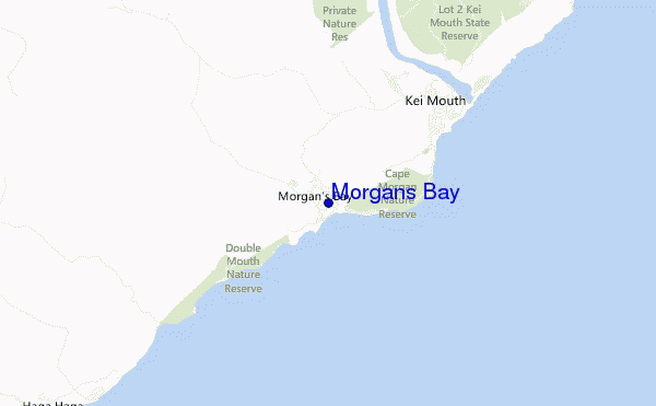 mapa de ubicación de Morgans Bay