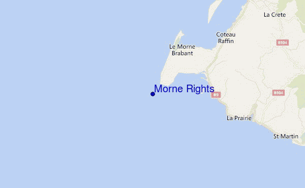 mapa de ubicación de Morne Rights