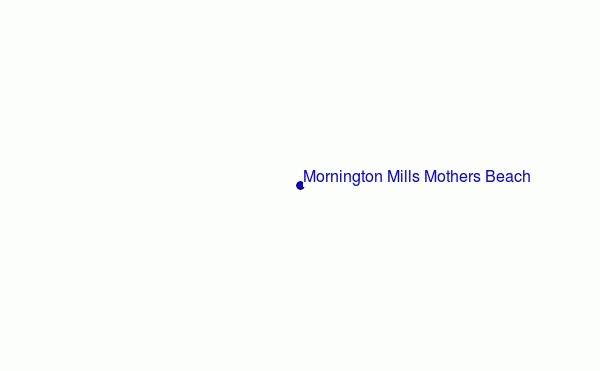mapa de ubicación de Mornington Mills Mothers Beach
