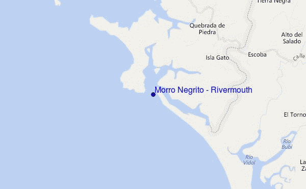 mapa de ubicación de Morro Negrito - Rivermouth