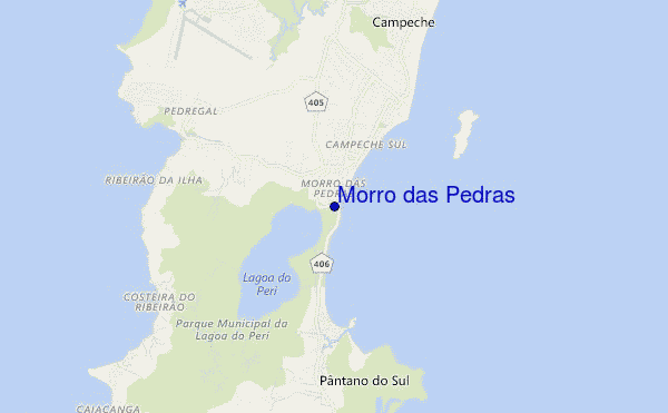 mapa de ubicación de Morro das Pedras