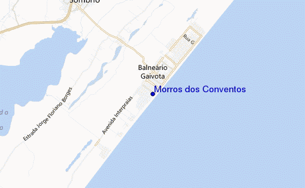 mapa de ubicación de Morros dos Conventos