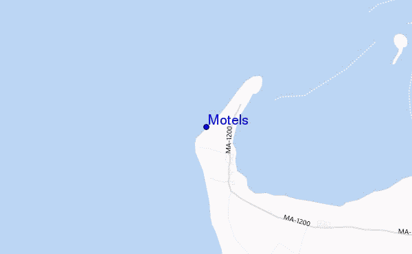 mapa de ubicación de Motels