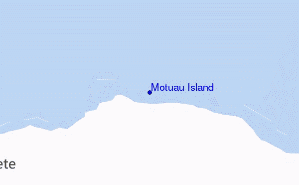 mapa de ubicación de Motuau Island