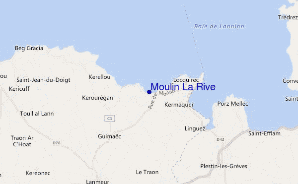 mapa de ubicación de Moulin La Rive