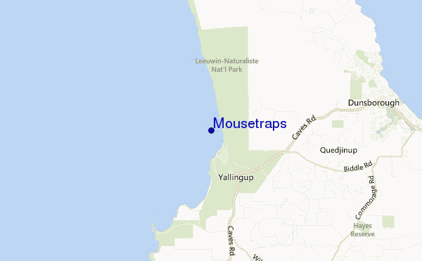 mapa de ubicación de Mousetraps