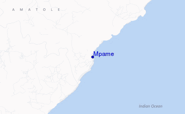mapa de ubicación de Mpame