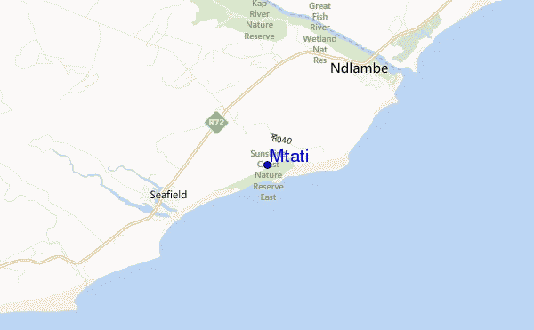mapa de ubicación de Mtati