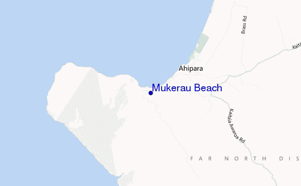 mapa de ubicación de Mukerau Beach