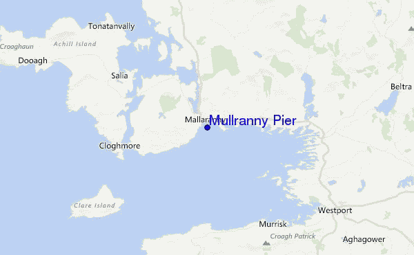 Mullranny Pier Location Map