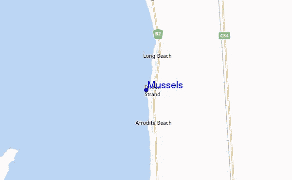 mapa de ubicación de Mussels