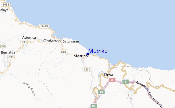 mapa de ubicación de Mutriku