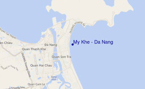 mapa de ubicación de My Khe / Da Nang