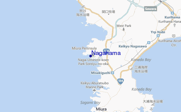 mapa de ubicación de Nagahama