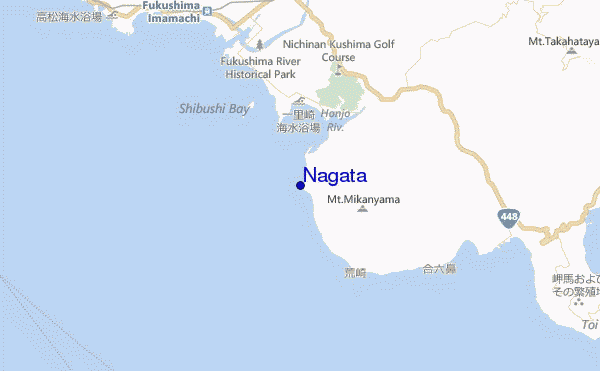 mapa de ubicación de Nagata