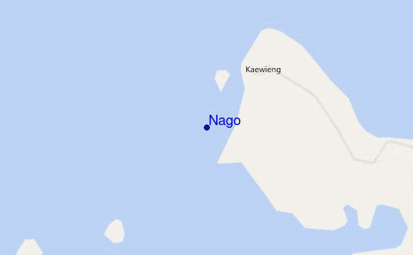 mapa de ubicación de Nago