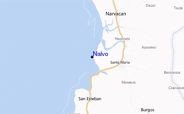 mapa de ubicación de Nalvo
