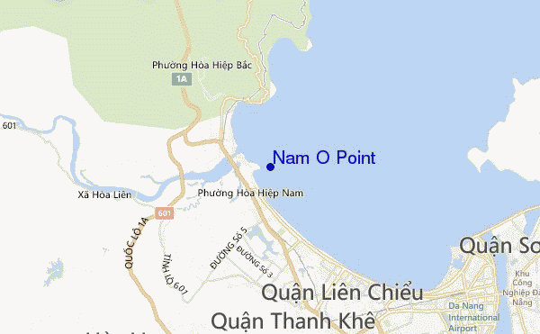 mapa de ubicación de Nam O Point