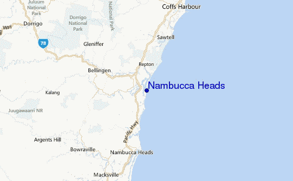 Nambucca Heads Location Map