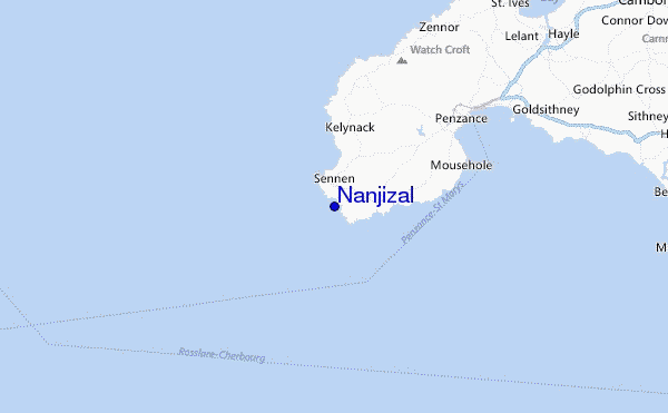 Nanjizal Location Map