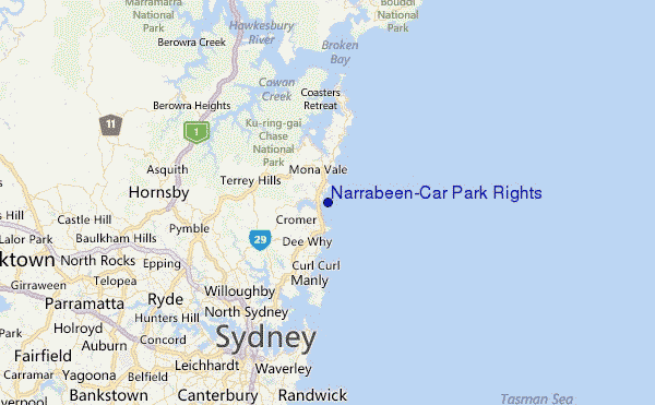 Narrabeen-Car Park Rights Location Map