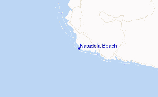 Natadola Beach Location Map