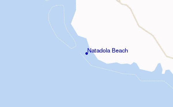 mapa de ubicación de Natadola Beach