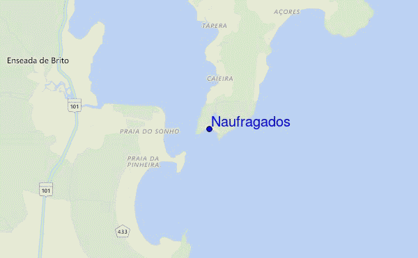 mapa de ubicación de Naufragados