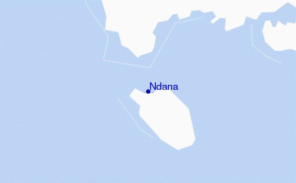 mapa de ubicación de Ndana